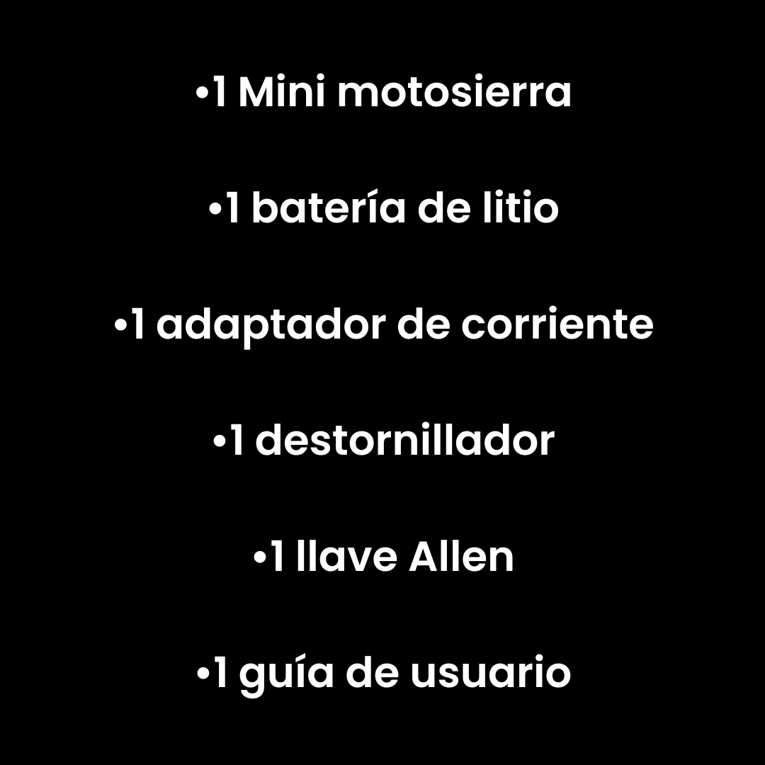 Sierra Eléctrica + Batería Recargable