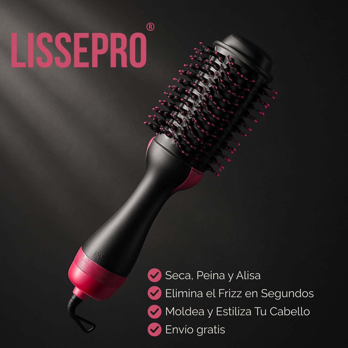 LissePro | Cepillo Secador Eléctrico 3 en 1