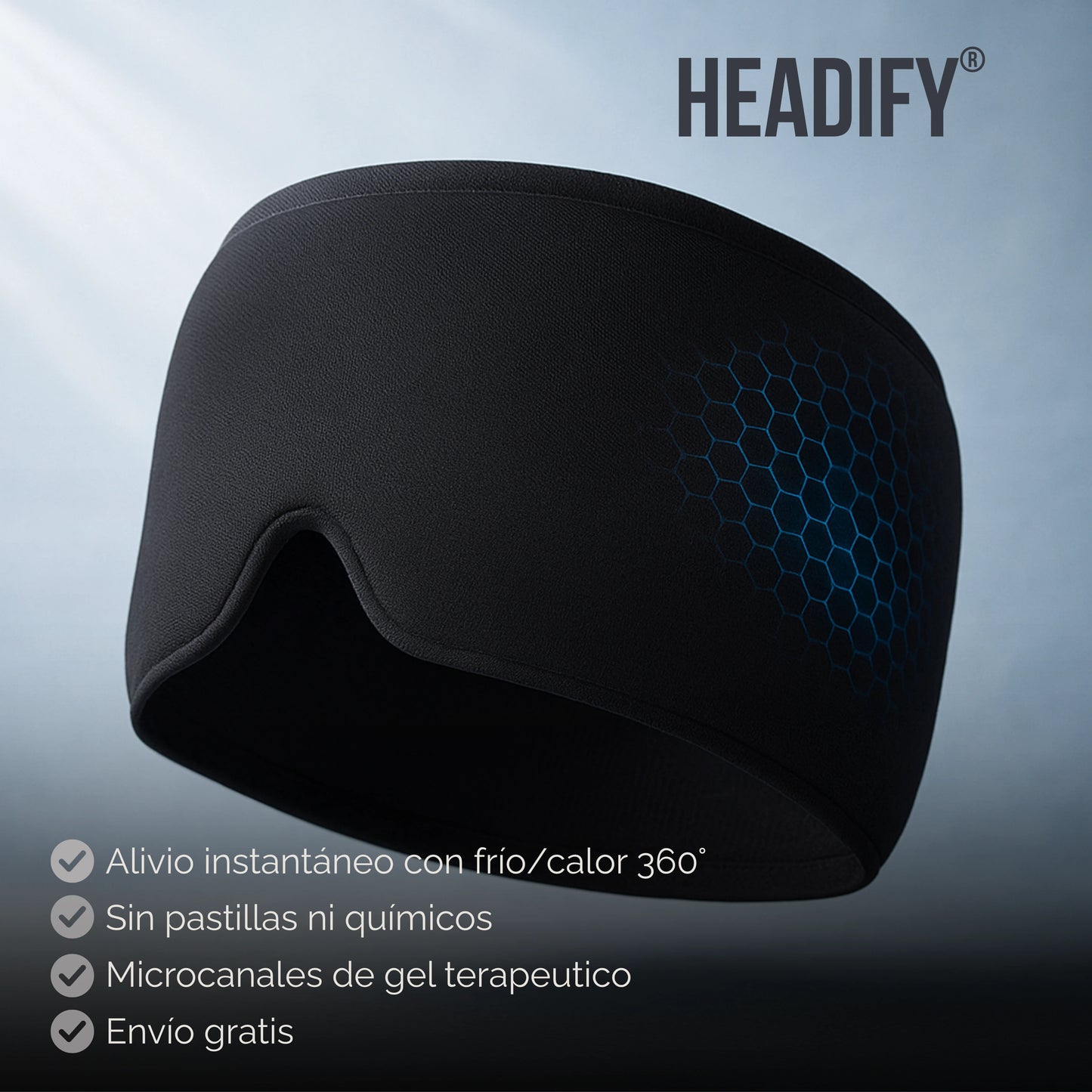 Headify | Gorro para Aliviar la Migraña y Dolores de Cabeza