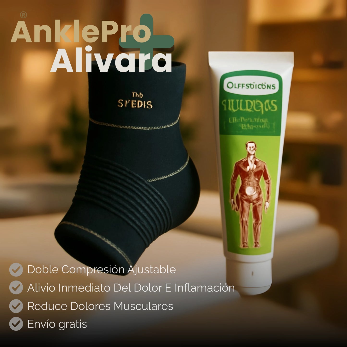 AnklePro | Tobillera de Compresión + Crema Muscular