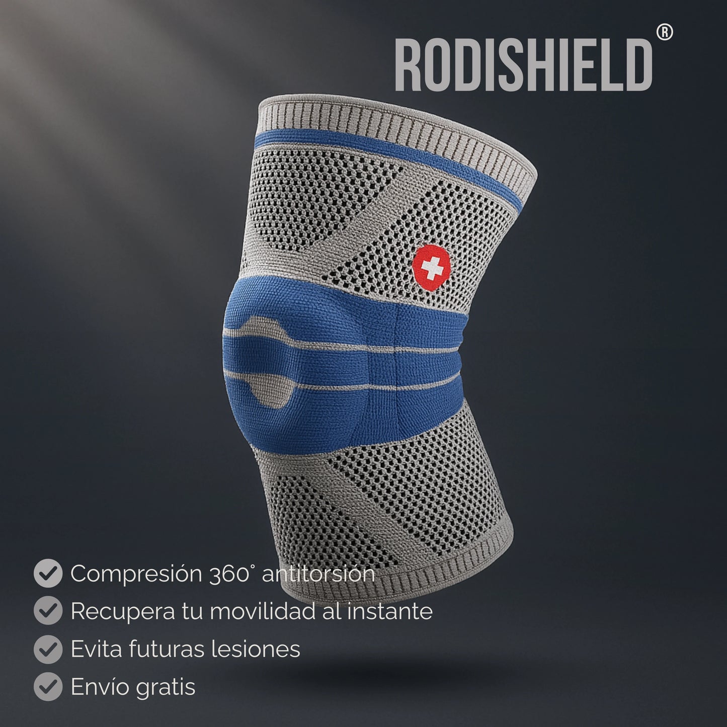 RodShield | Rodillera de Compresión Compresión 360° con Gel