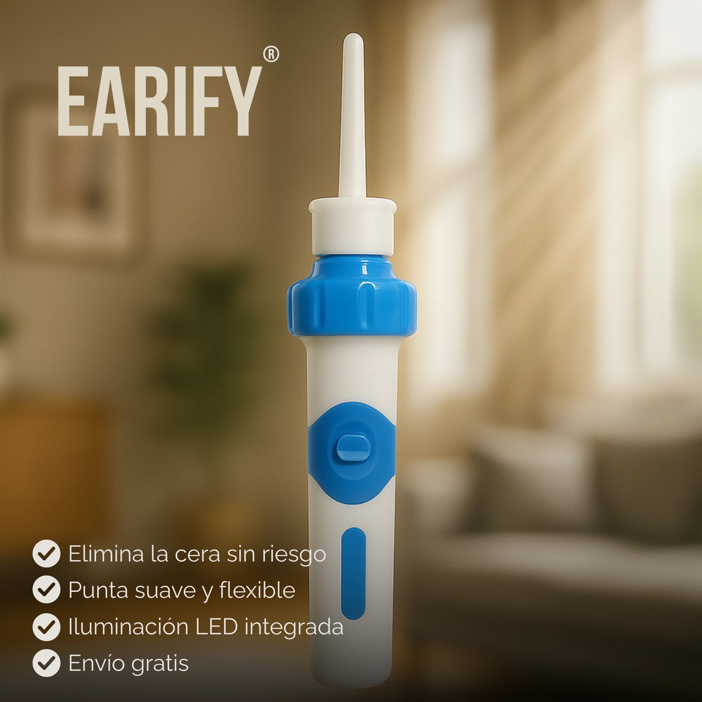 Earify | Extractor De Cera de Oidos Eléctrico