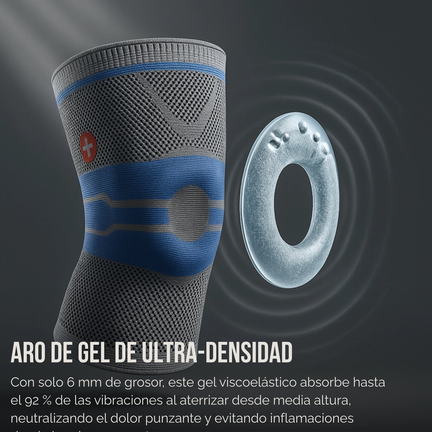 RodShield | Rodillera de Compresión Compresión 360° con Gel