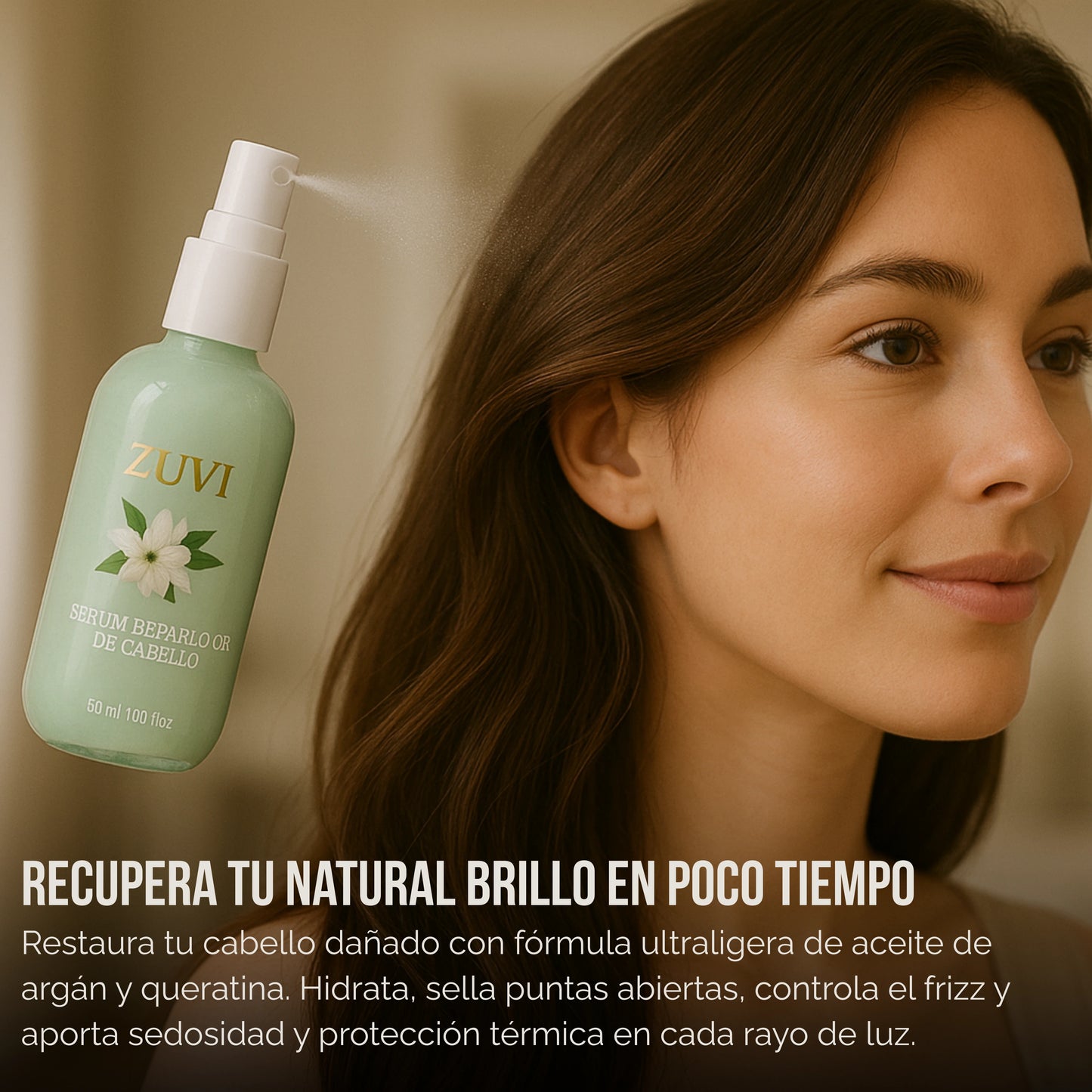 Muzy | Cepillo Alisador + Serum Reparador