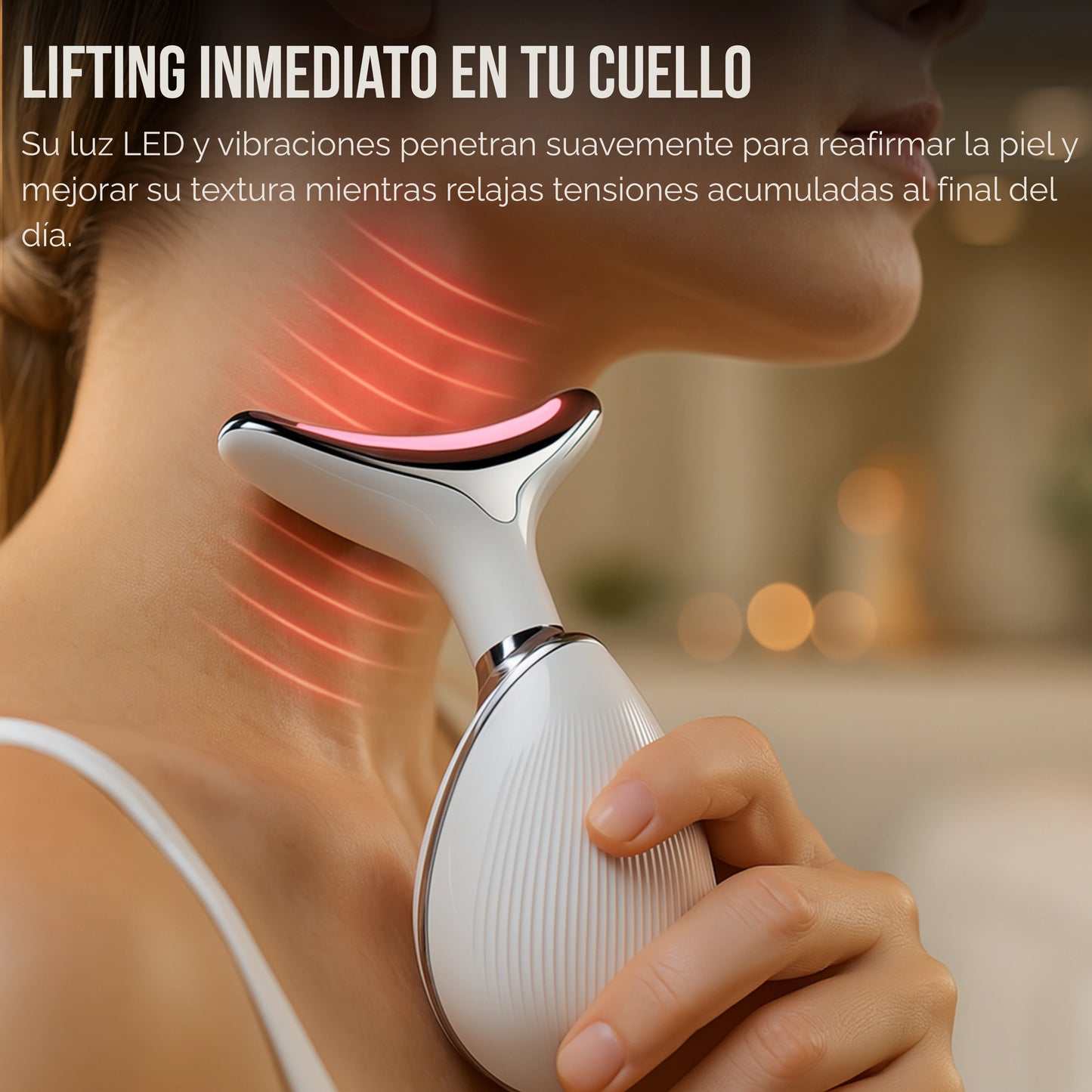 Clarion | Masajeador Facial Reafirmante con Luz LED