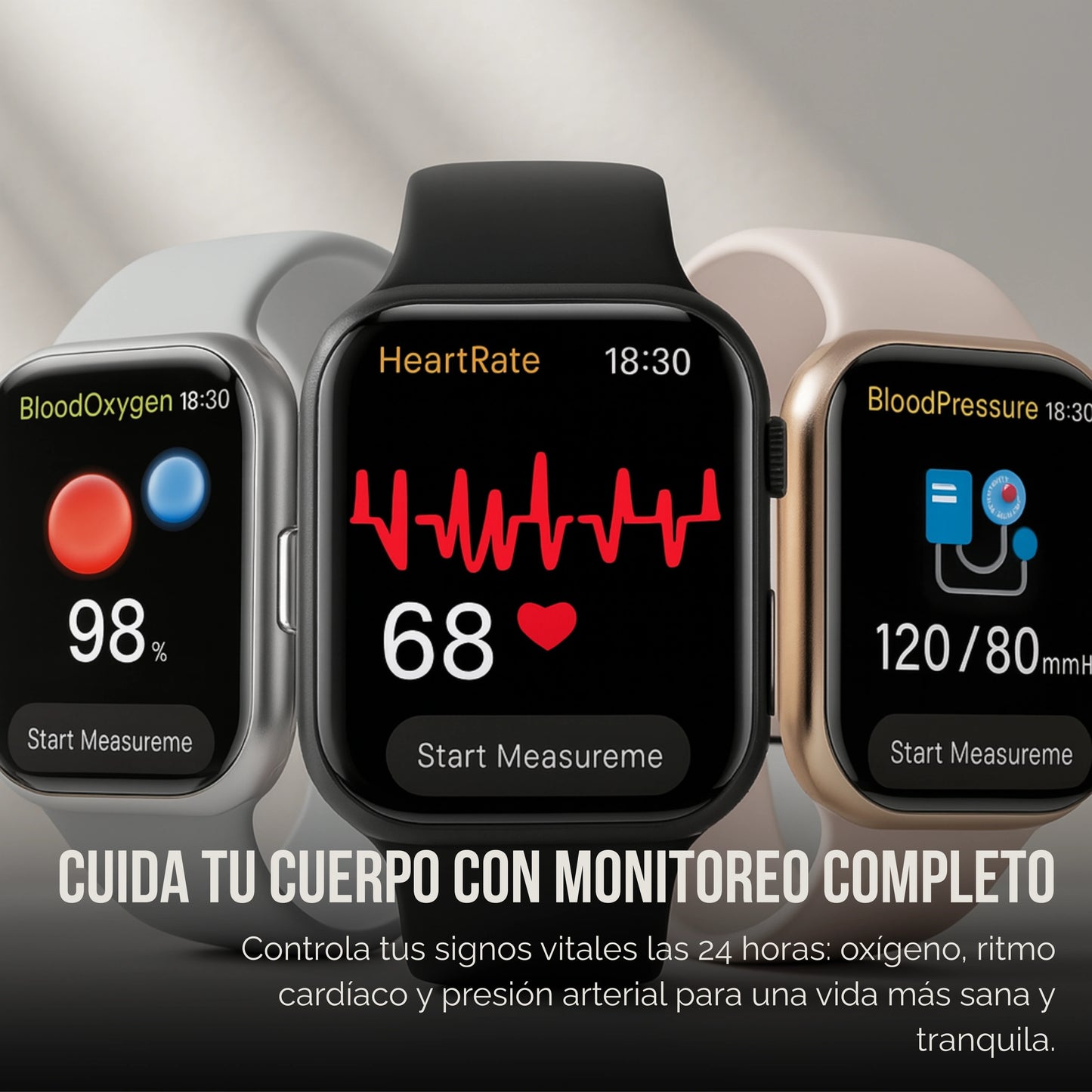 SmartPulse S9 | Smartwatch con 7 correas incluidas