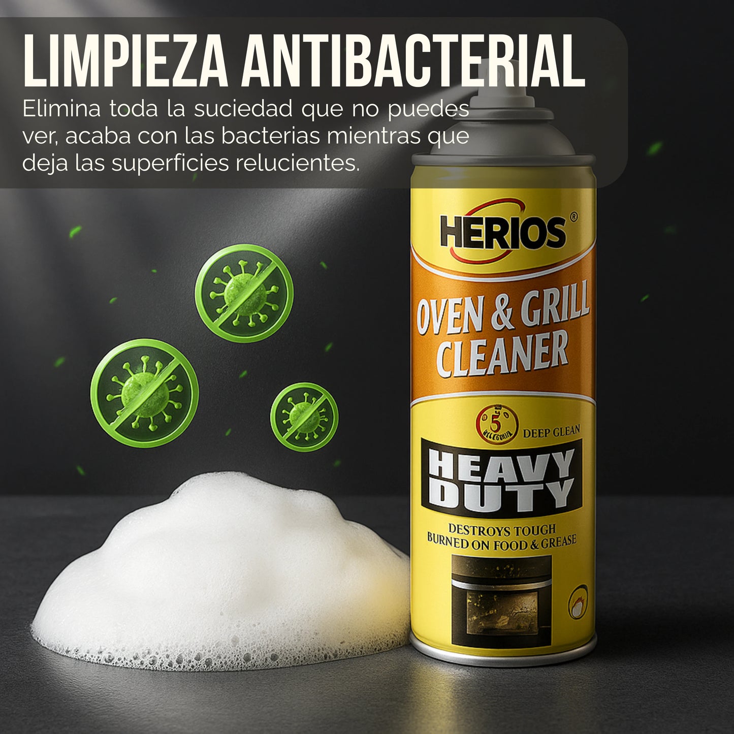 Cleanzy | Espuma Disolvente de Mugre y Grasa 2x1