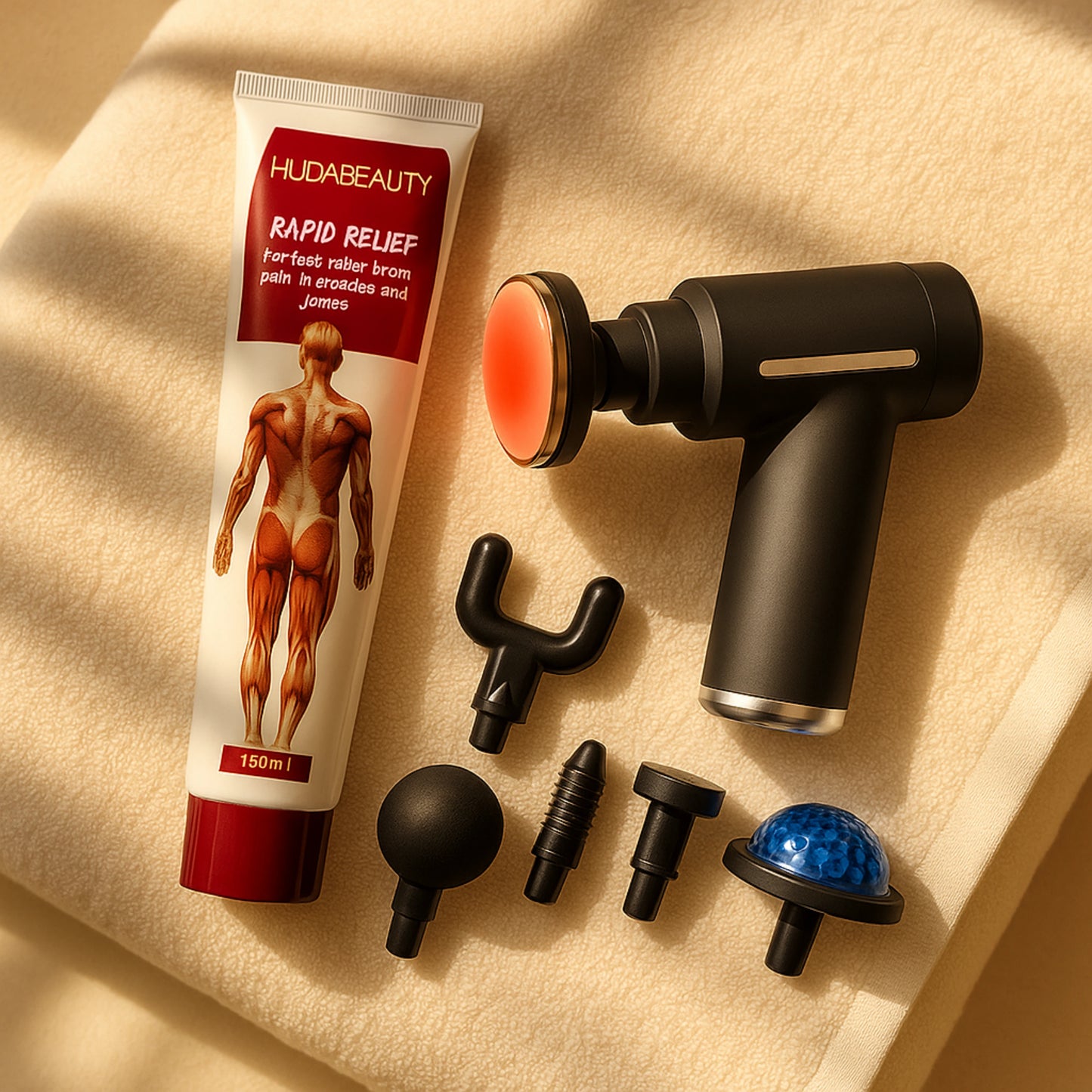 ThermoVibe + Alivara | Masajeador Ultrasónico + Crema Para Músculos