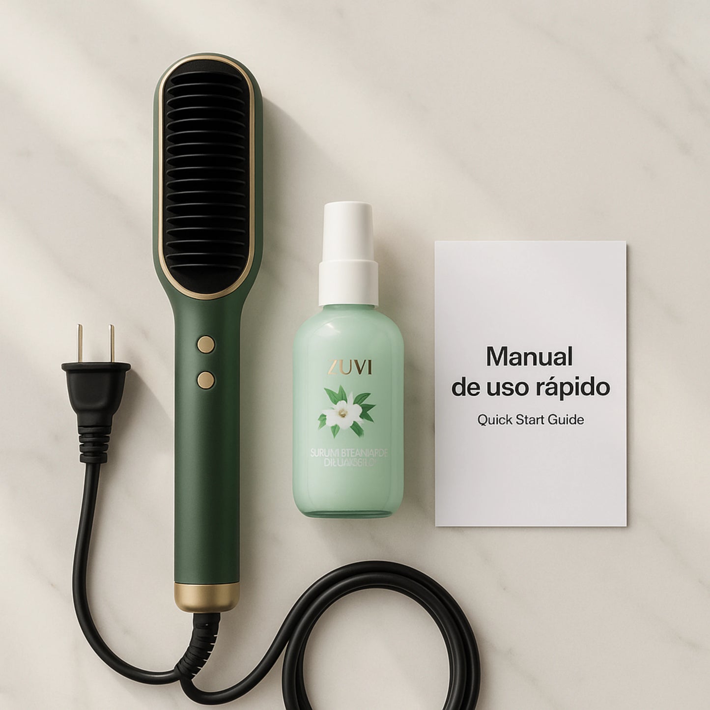 Muzy | Cepillo Alisador + Serum Reparador