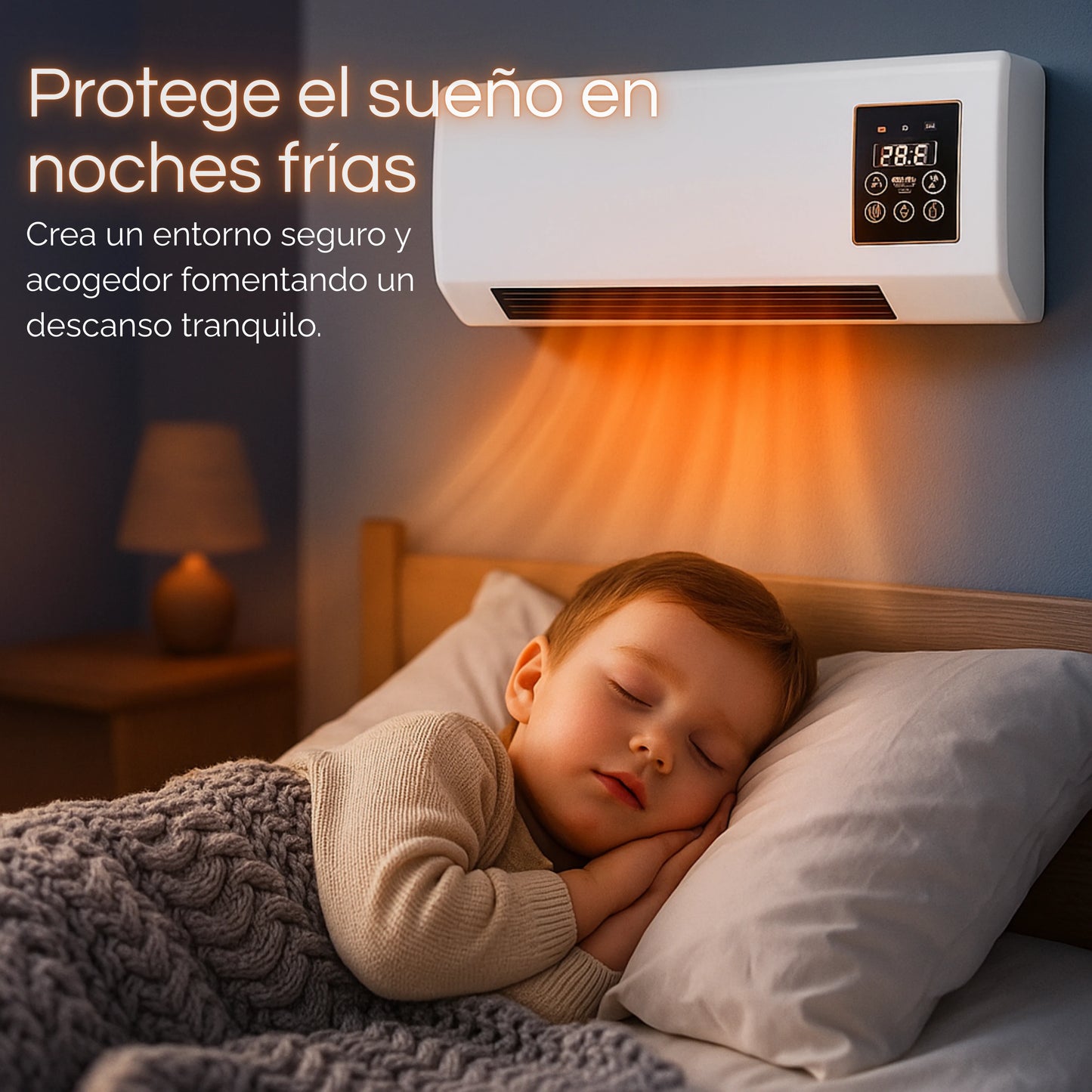 Aelion | Ventilador Calefactor de Pared