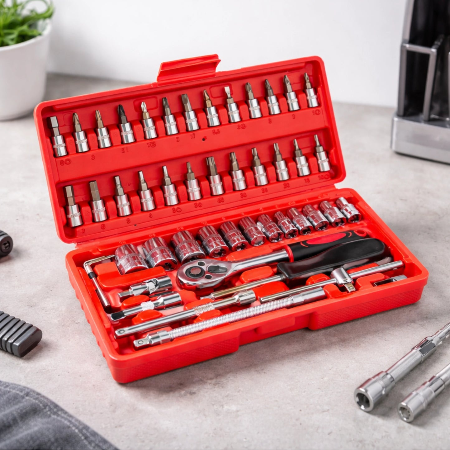 FixProX | Caja de Herramientas de 46 Piezas