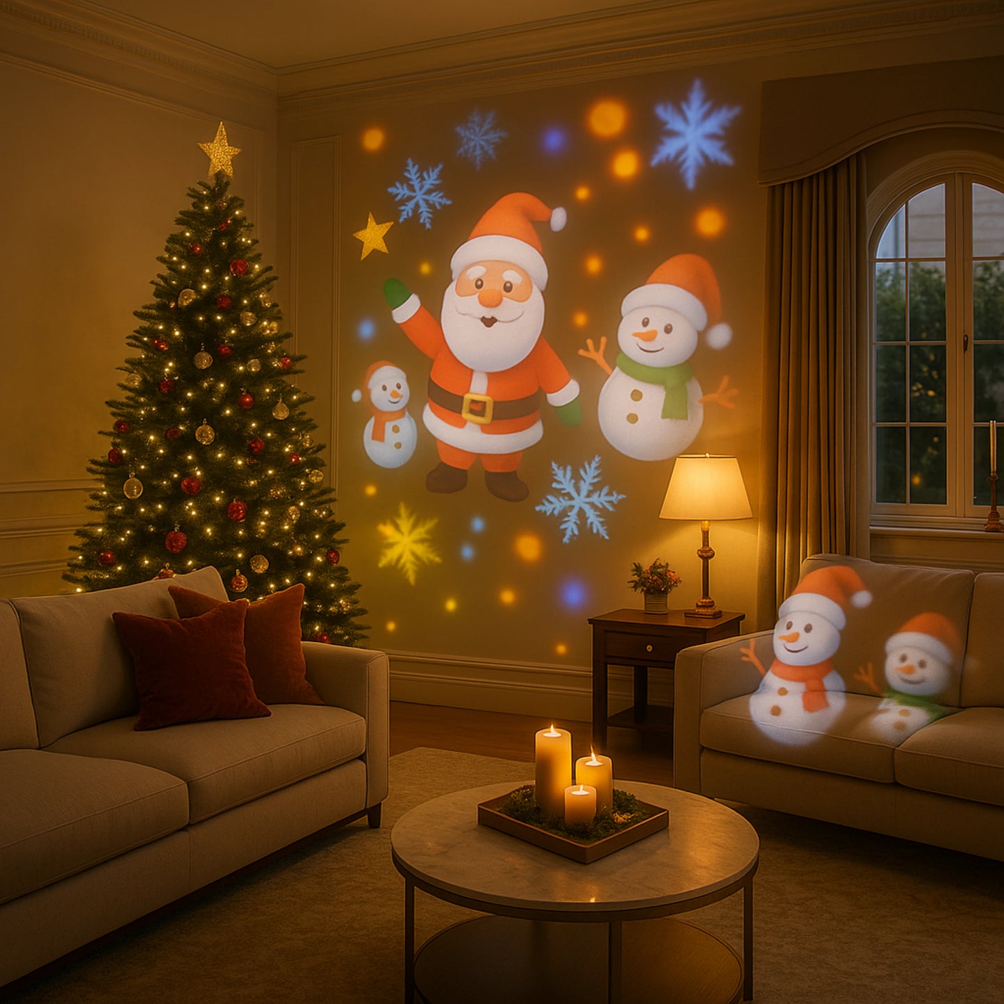 FestiRay | Proyector Led Navideño Envolvente Para Decoración