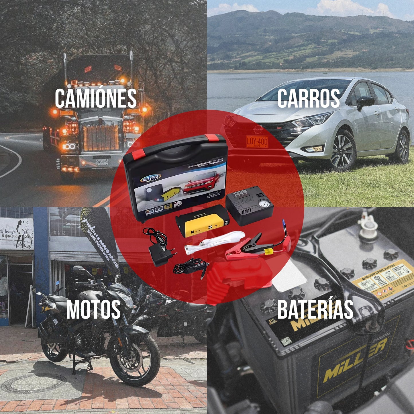 Kit Iniciador De Batería Portable