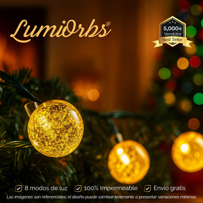LumiOrbs | Luces Navideñas Solares Autosuficientes