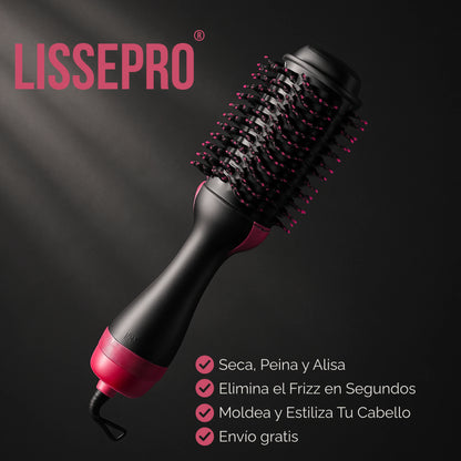 LissePro | Cepillo Secador Eléctrico 3 en 1