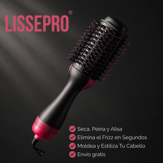 LissePro | Cepillo Secador Eléctrico 3 en 1