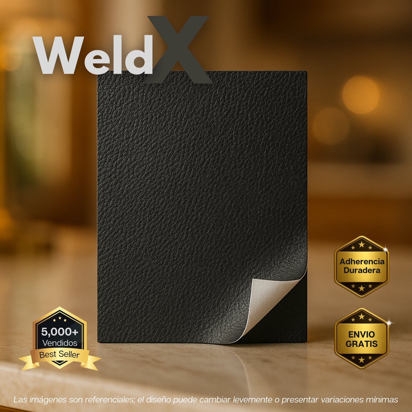 WeldX | Parche Adhesivo De Cuero Sintético De Alta Resistencia