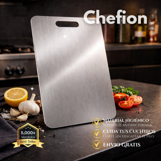 Chefion | Tabla De Corte De Acero Inoxidable Premium
