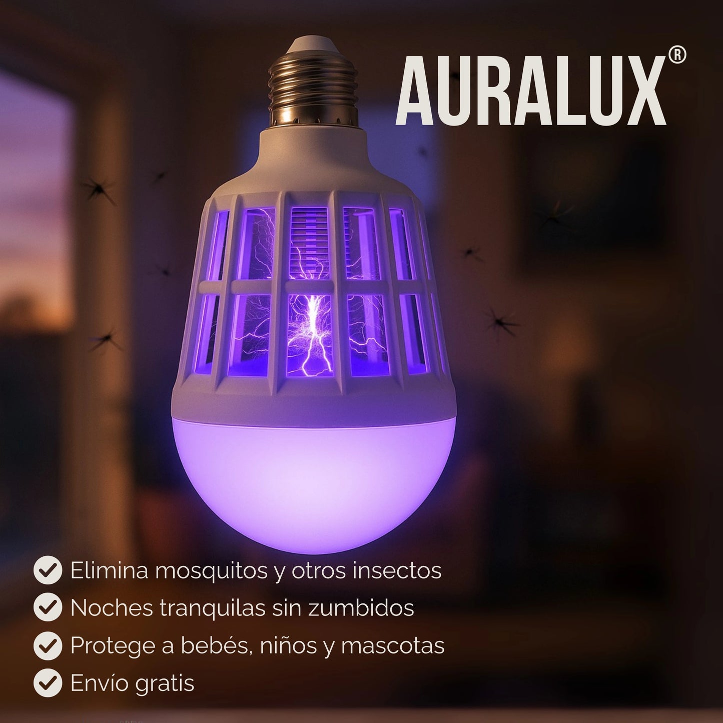 Auralux | Bombilla Mata Mosquitos