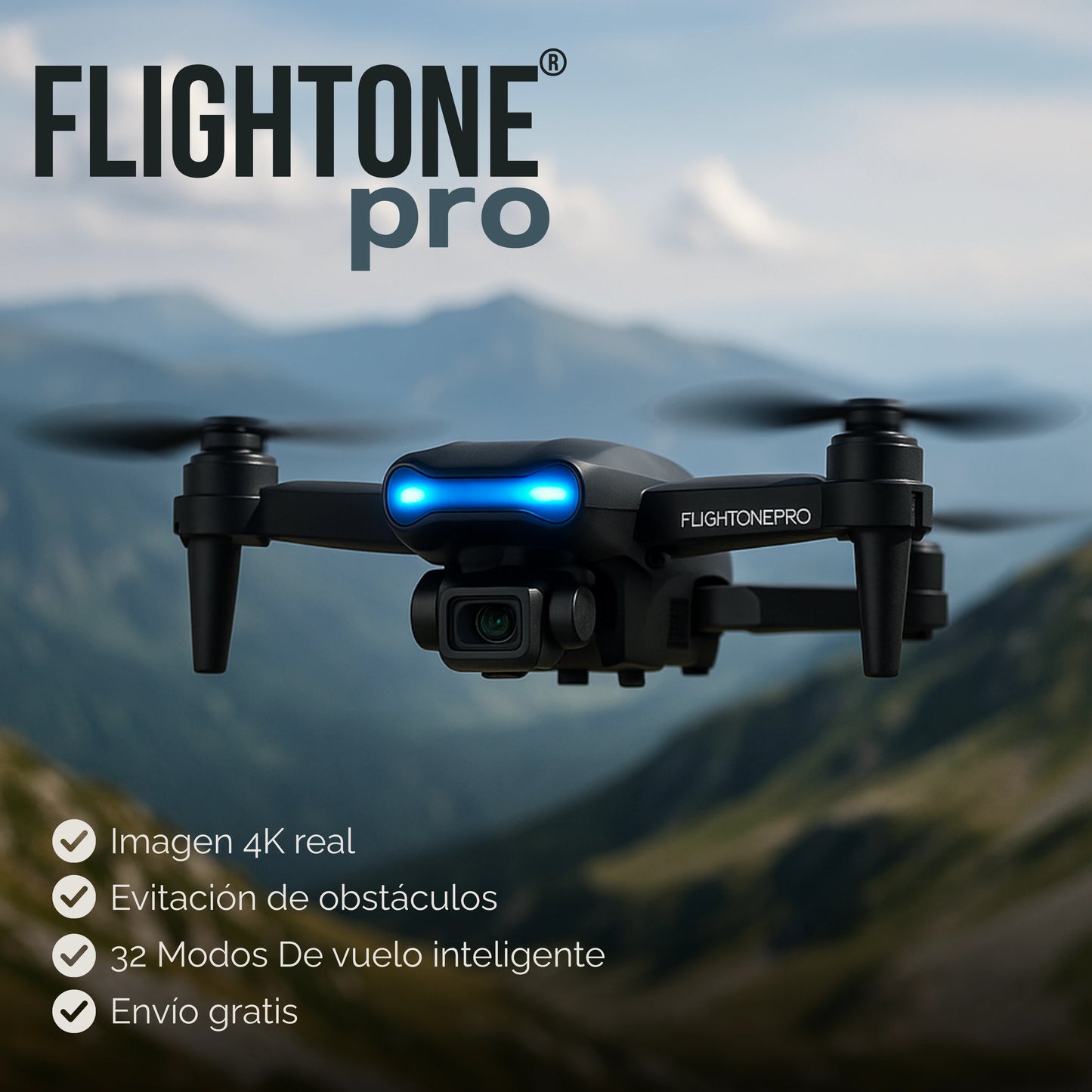 FlightOne Pro | Dron de Vuelo Inteligente 4K