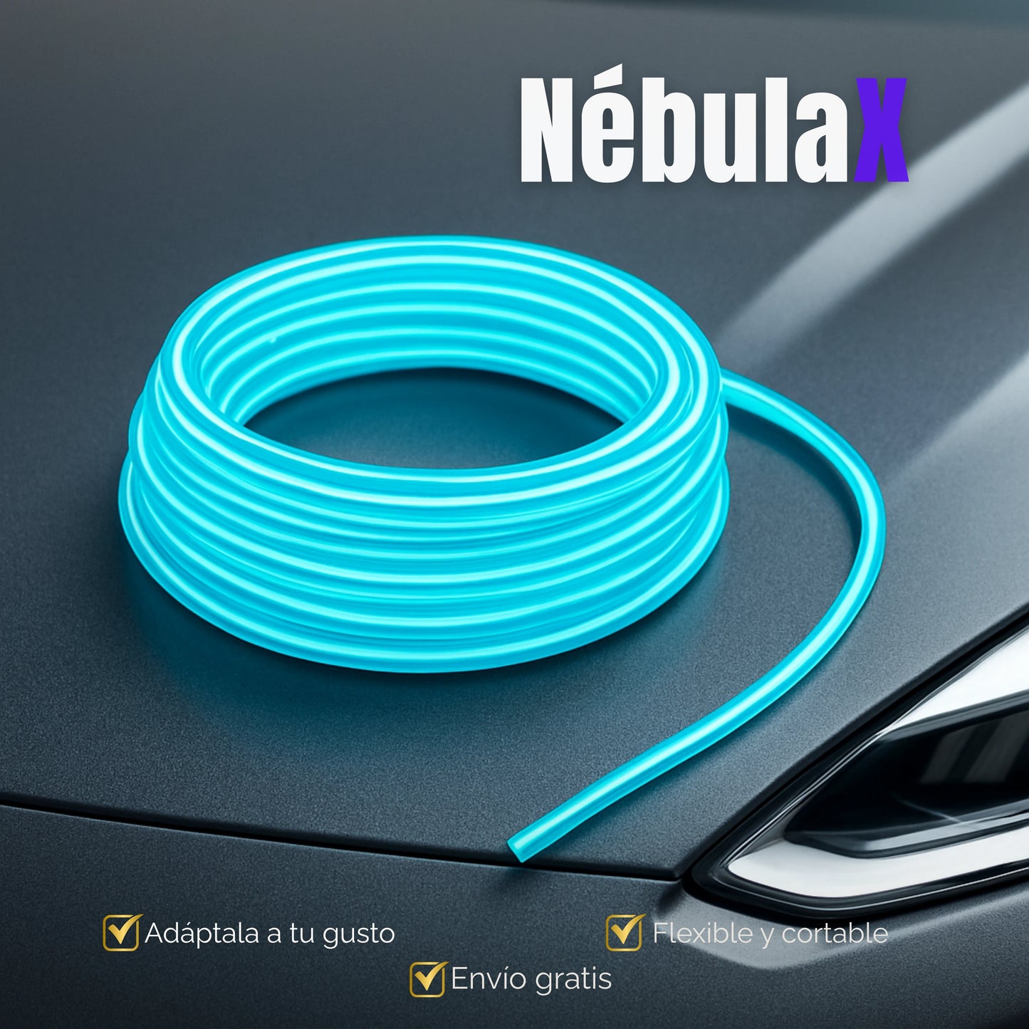 NébulaX | Tiras LED de Ambientación Para Vehículo