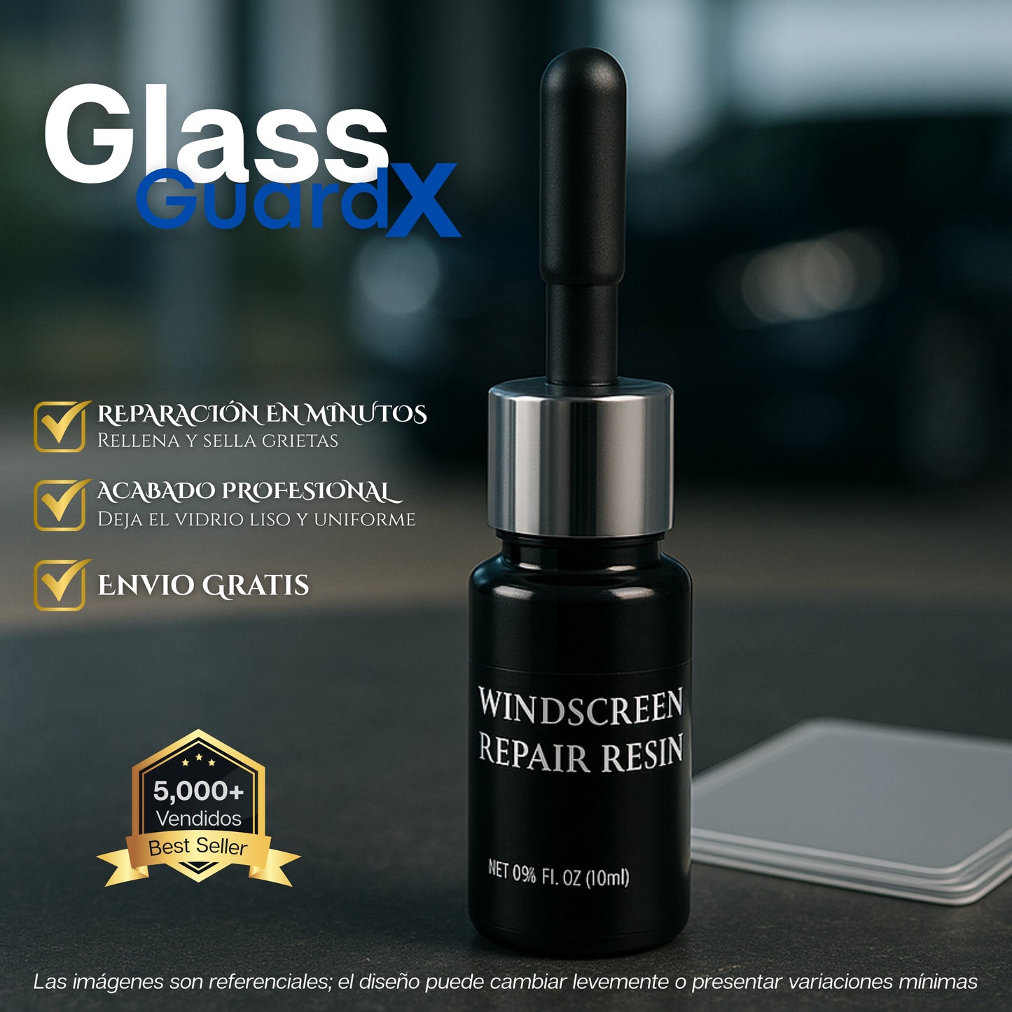 GlassGuardX | Compuesto Reparador de Vidrios Premium
