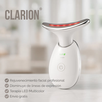 Clarion | Masajeador Facial Reafirmante con Luz LED