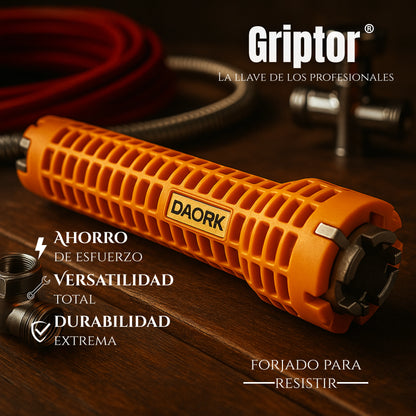 Griptor | Llave Fontanería 8 en 1 Profesional