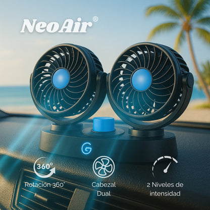NeoAir | Ventilador Dual Para Vehículo