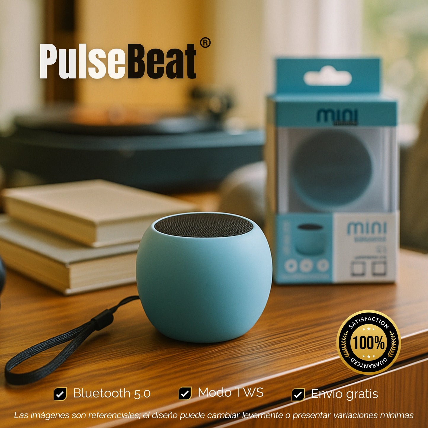 PulseBeat | Mini Parlante de Alta Potencia Portable