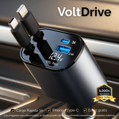 VoltDrive | Cargador 4 En 1 Carga Rápida Plus