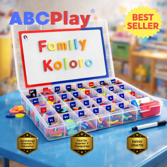 ABCPlay | Kit De Letras Magnéticas Y Pizarra Para Aprendizaje