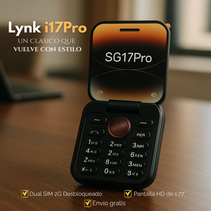Lynk i17Pro | Teléfono Celular Plegable Multifunción