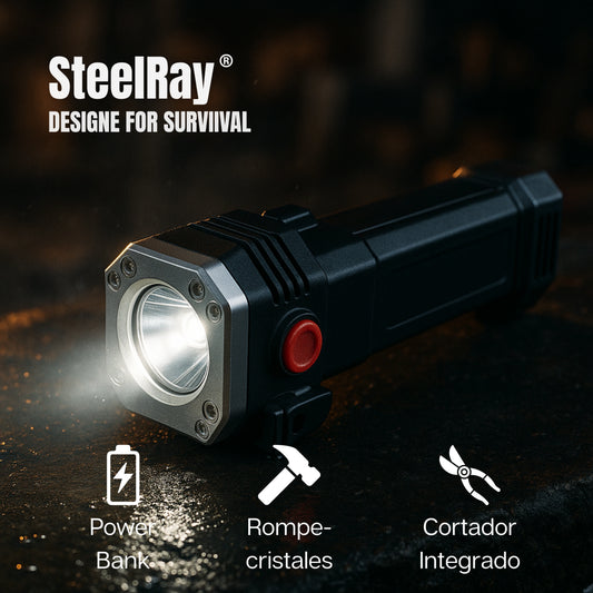 SteelRay | Linterna Táctica Multiusos