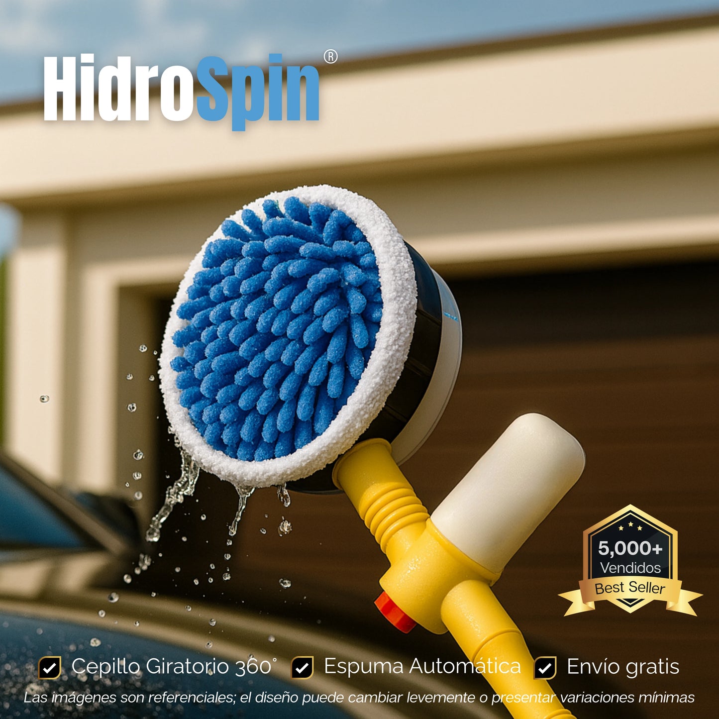 HidroSpin | Cepillo Giratorio 360 Multifuncional