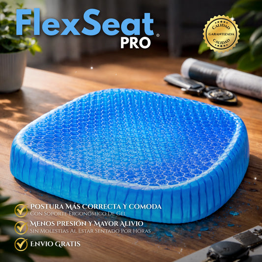 FlexSeat Pro | Almohada de Gel Ortopédica Absorbente
