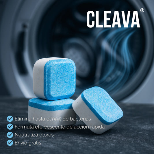 Cleava | Pastillas Limpieza Profunda Para Lavadora x 12