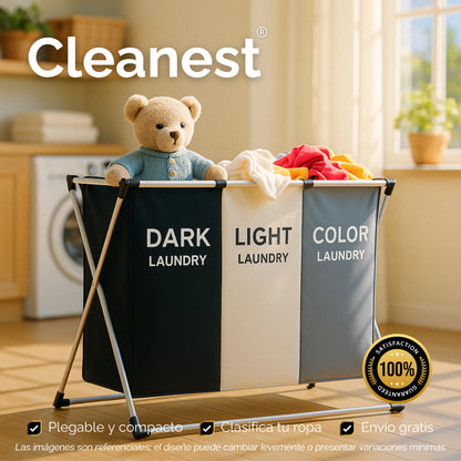 Cleanest | Cesta Organizadora de Ropa para Lavado