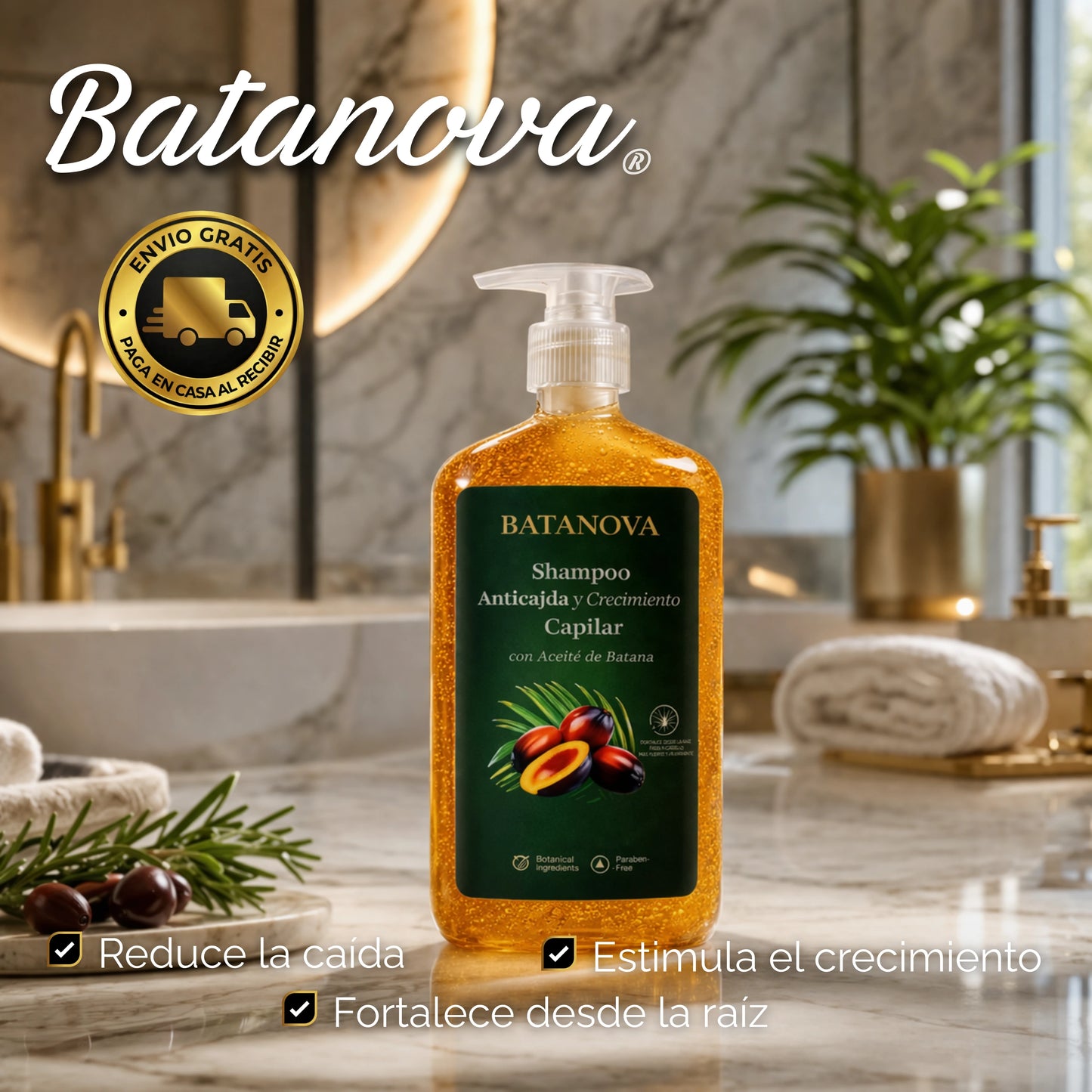 Batanova | Shampoo Revitalizante con Aceite de Batana