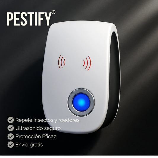 Pestify | Repelente Ultrasónico de Roedores e Insectos X3