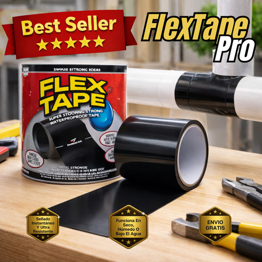 FlexTape Pro | Cinta Ultra Adhesiva Industrial e Impermeable