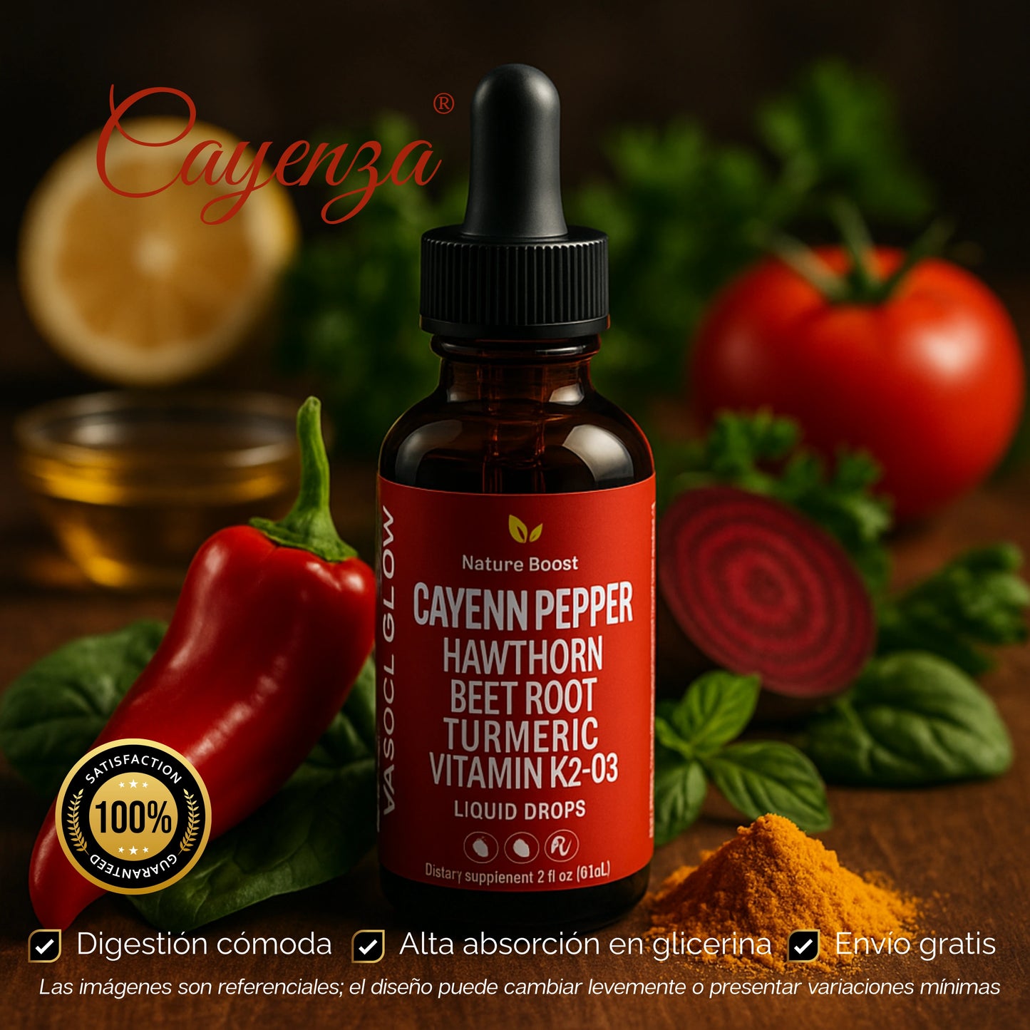 Cayenza | Suplemento a Base De Pimienta De Cayena 100% Puro