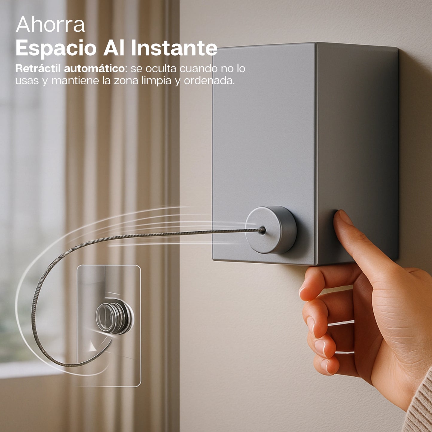 TendLock | Tendedero Retráctil 4M Premium