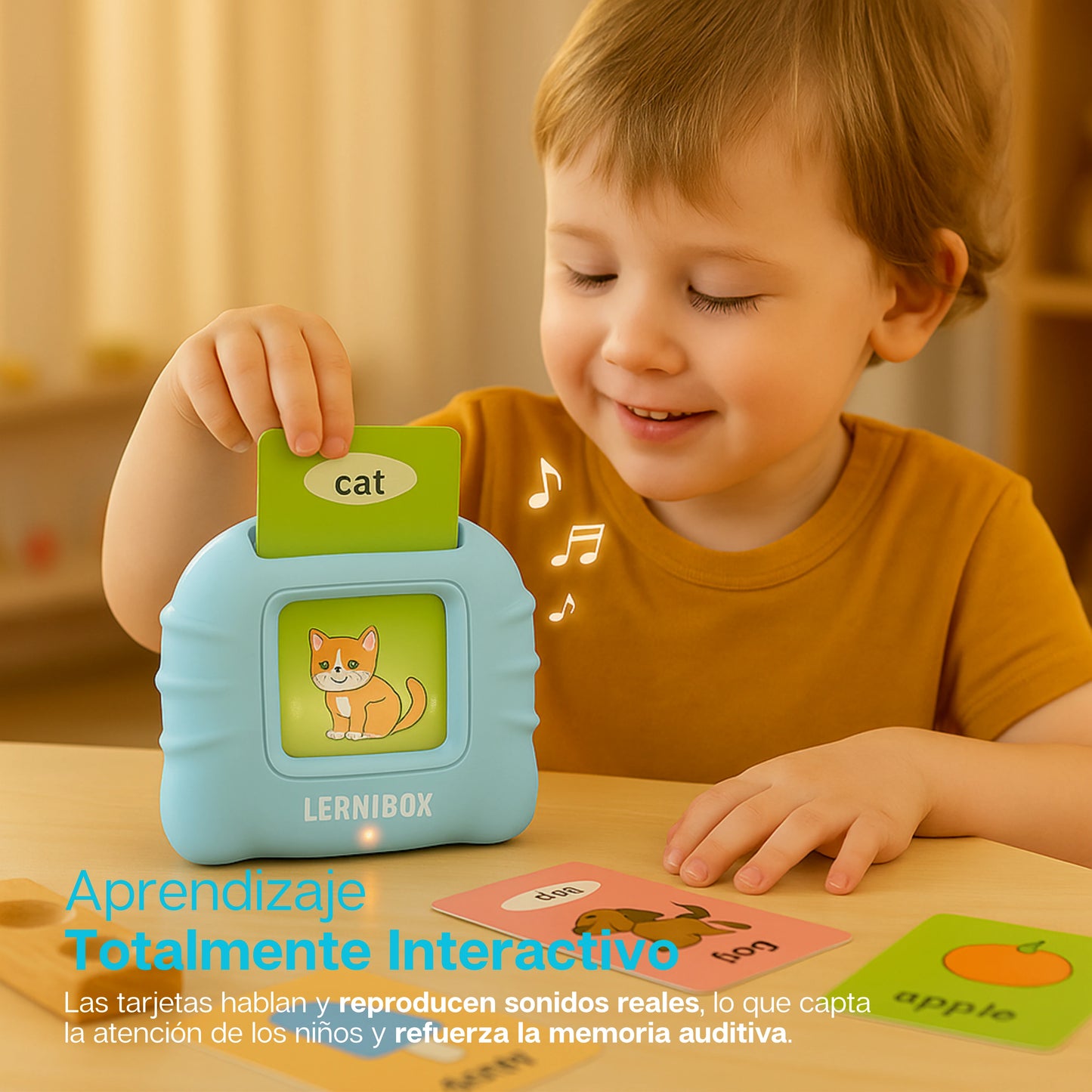 LerniBox | Lector de Tarjetas Didáctico Bilingüe