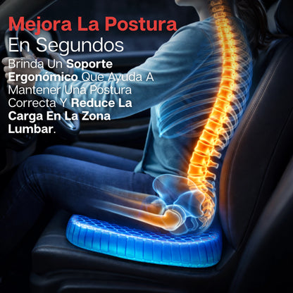 FlexSeat Pro | Almohada de Gel Ortopédica Absorbente