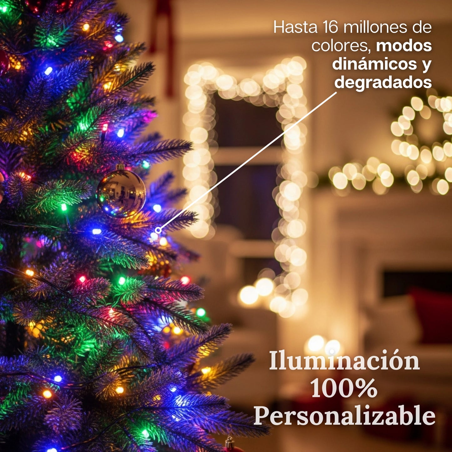 FestiSpark | Tira 10M De Luces Navideñas Inteligentes