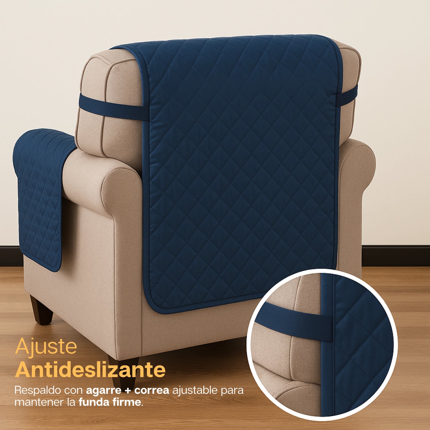 Royale | Funda Para Sofá Doble Faz Antideslizante