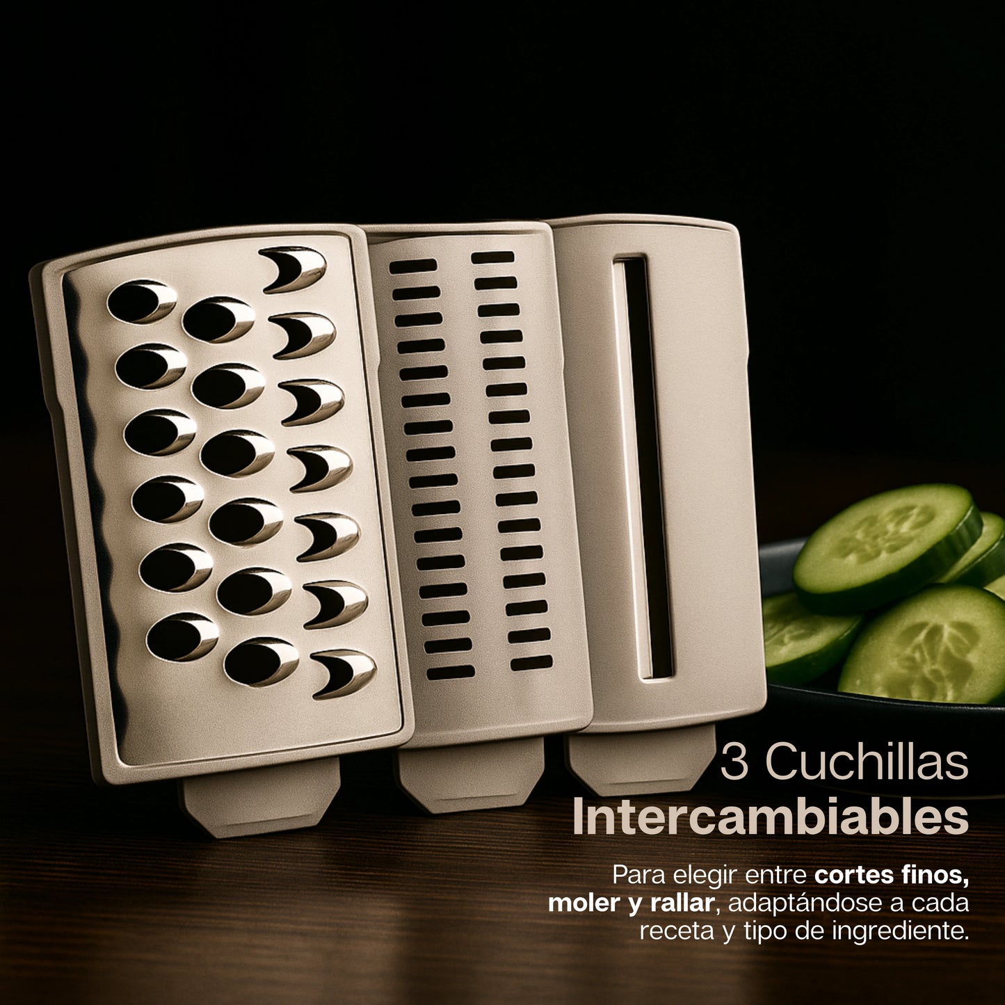 ChefChop | Picador Manual de alimento 3 en 1