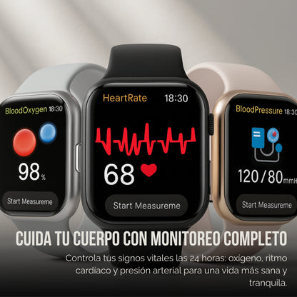 SmartPulse S9 | Smartwatch con 7 correas incluidas