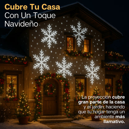 LumiSnow | Proyector Navideño Copos de Nieve HD